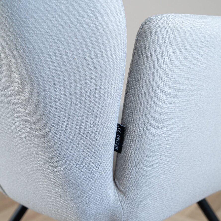 Stoel Frey gerecycled polyester grijs
