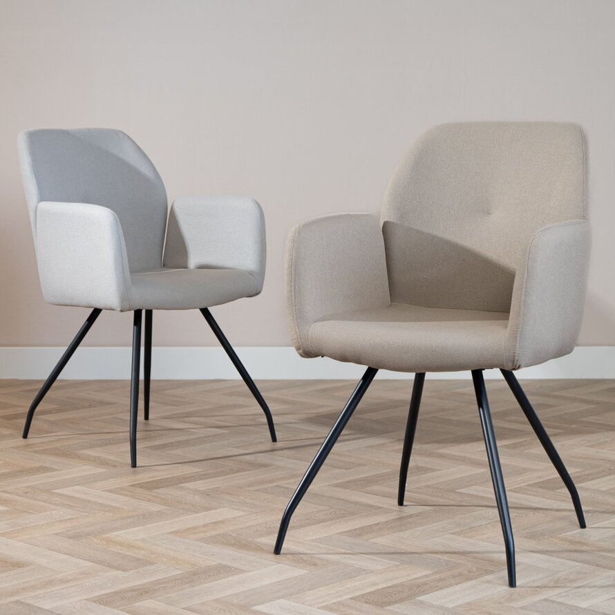 Stoel Frey gerecycled polyester taupe