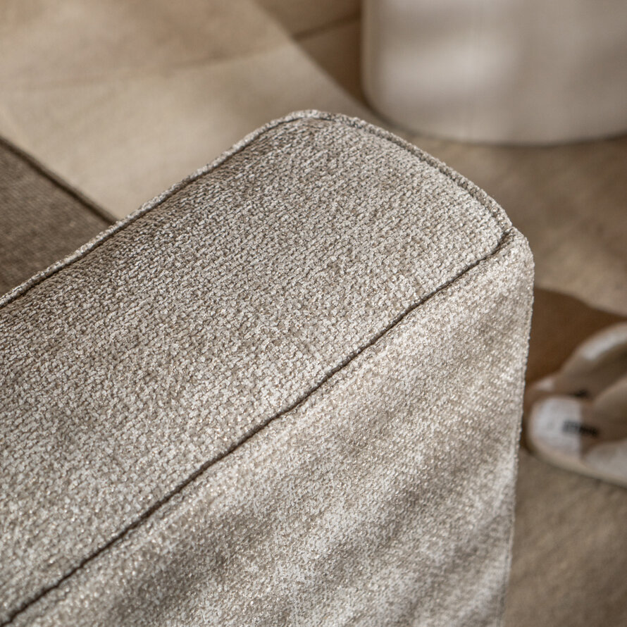 3-zitsbank Memphis taupe chenille stof
