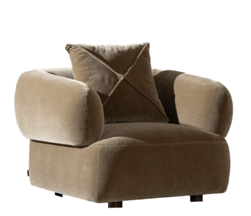 Bronx71 Fauteuil Palermo velvet bruin