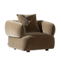 Fauteuil Palermo velvet bruin