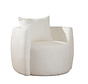 Fauteuil Ruby wit bouclé stof