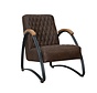 Horeca fauteuil Ivy bruin eco-leer