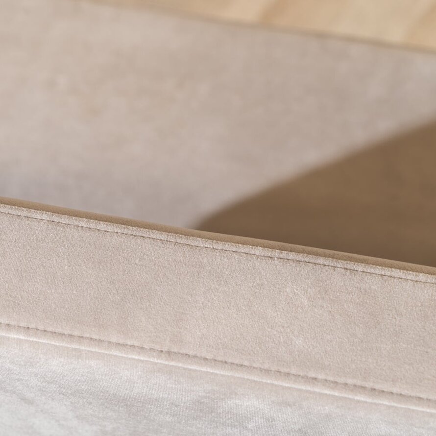 Eetkamerbank Espen taupe velvet 190 cm
