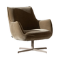 Fauteuil Stella draaibaar velvet bruin