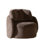 Fauteuil Cali bruin chenille