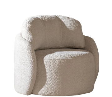 Bronx71 Fauteuil Nino off white polyester stof