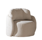 Fauteuil Nino off white polyester stof