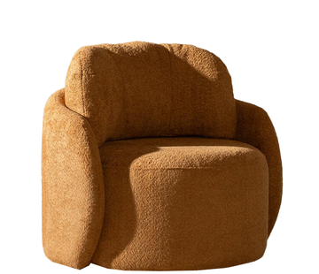 Bronx71 Fauteuil Nino terracotta polyester stof