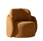 Fauteuil Nino terracotta polyester stof