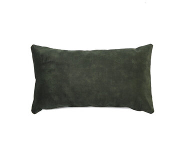 Bronx71 Kussen Beau donkergroen velvet 25 x 45 cm