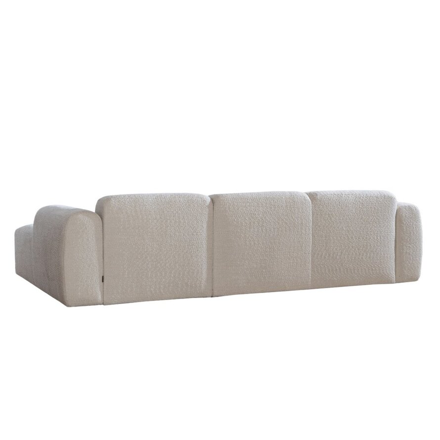 Hoekbank rechts Maine polyester off white