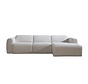 Hoekbank rechts Maine polyester off white