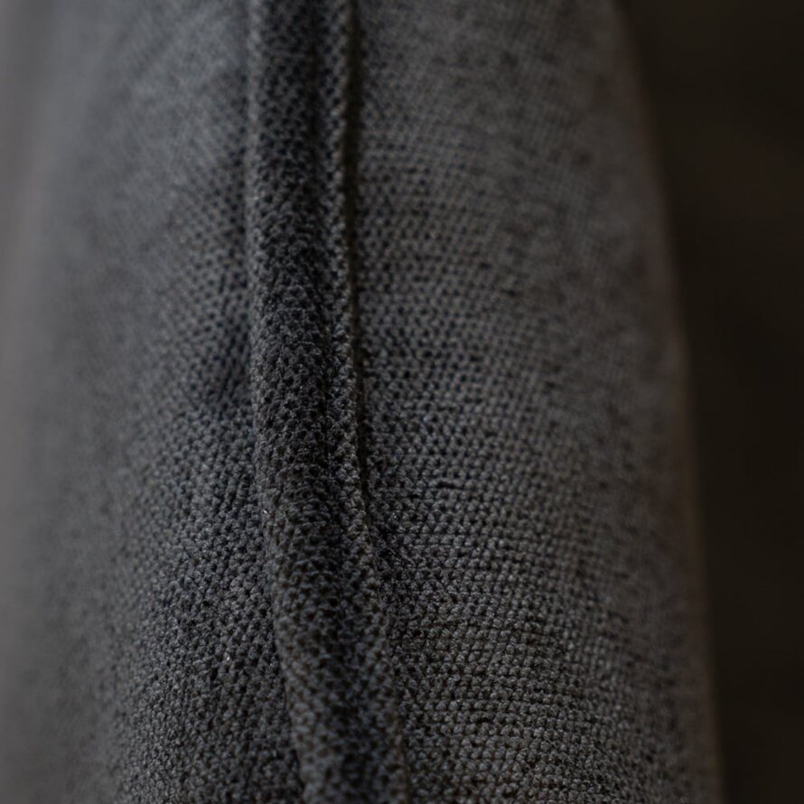 Eetkamerbank Jelle zwart polyester 155 cm