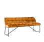 Eetkamerbank Janna okergeel velvet 155 cm