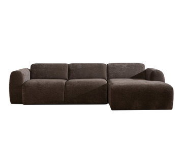 Bronx71 Hoekbank rechts Maine chenille bruin