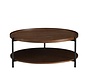 Salontafel Rio rond rustiek eiken Ø90 cm