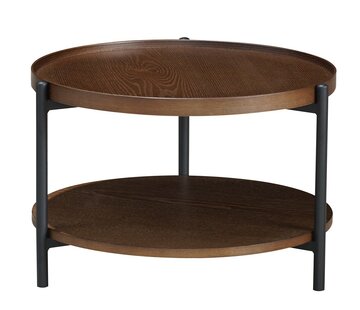 Bronx71 Salontafel Rio rond rustiek eiken Ø58 cm