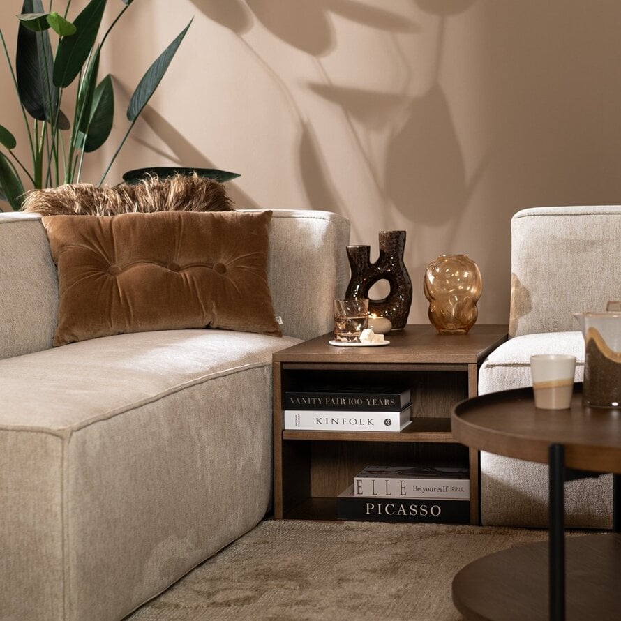 Bijzettafel Jaxx rustiek eiken 88x46 cm