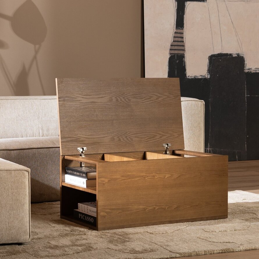 Salontafel Jaxx rustiek eiken 88x46 cm