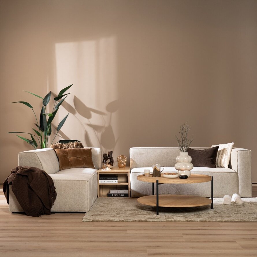 Bijzettafel Jaxx rustiek eiken 88x46 cm