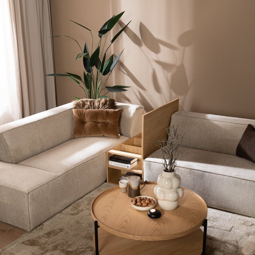 Salontafel Jaxx blank eiken 88x46 cm