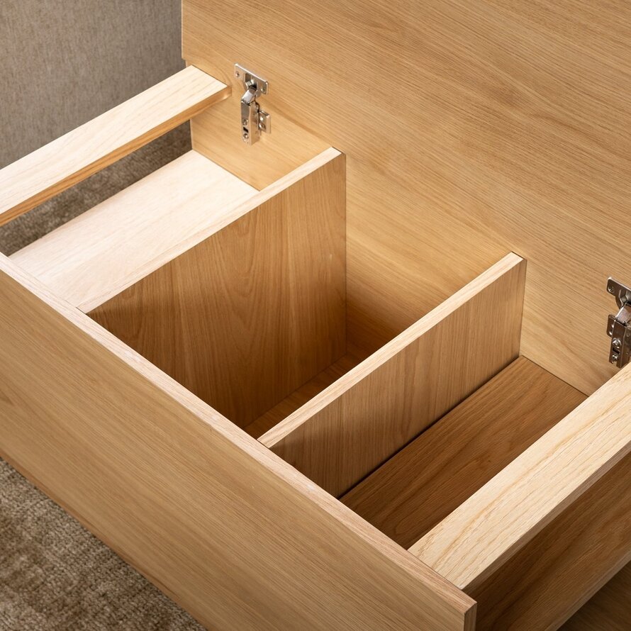 Salontafel Jaxx blank eiken 88x46 cm