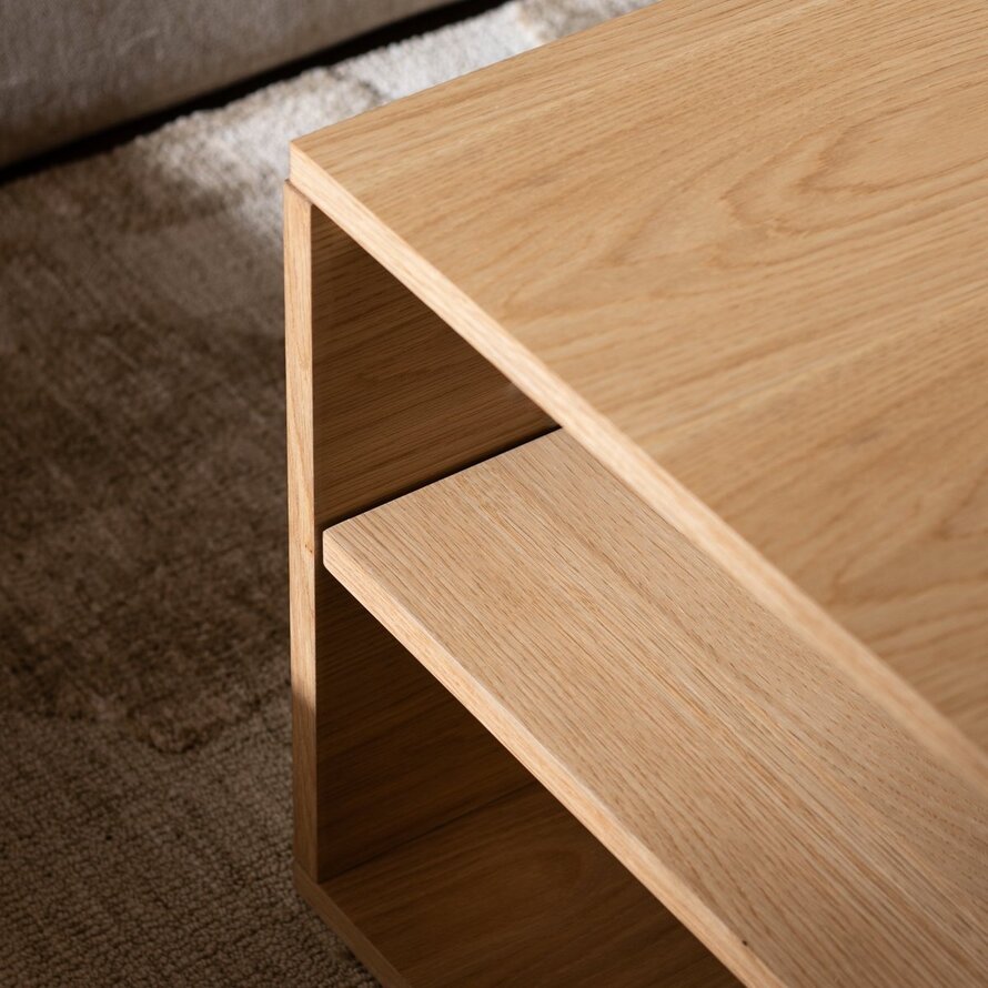Salontafel Jaxx blank eiken 88x46 cm