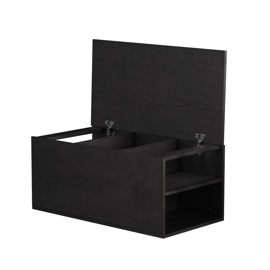 Bijzettafel Jaxx zwart eiken 88x46 cm