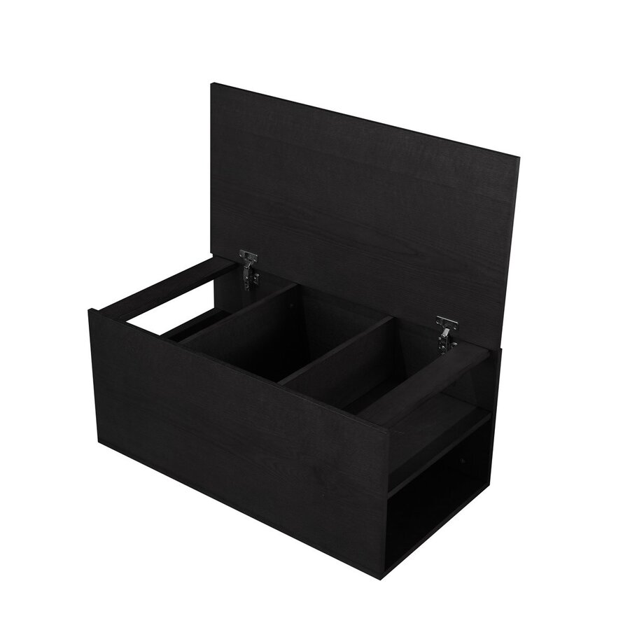 Bijzettafel Jaxx zwart eiken 88x46 cm