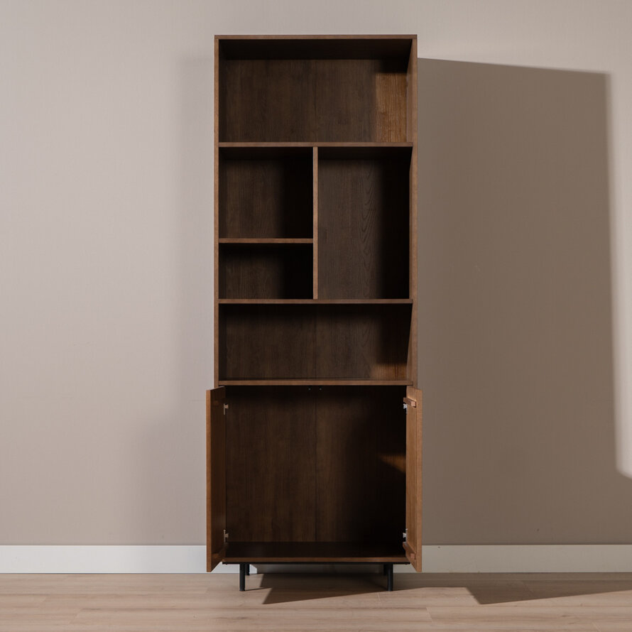 Wandkast Bradley rustiek eiken 80x220 cm