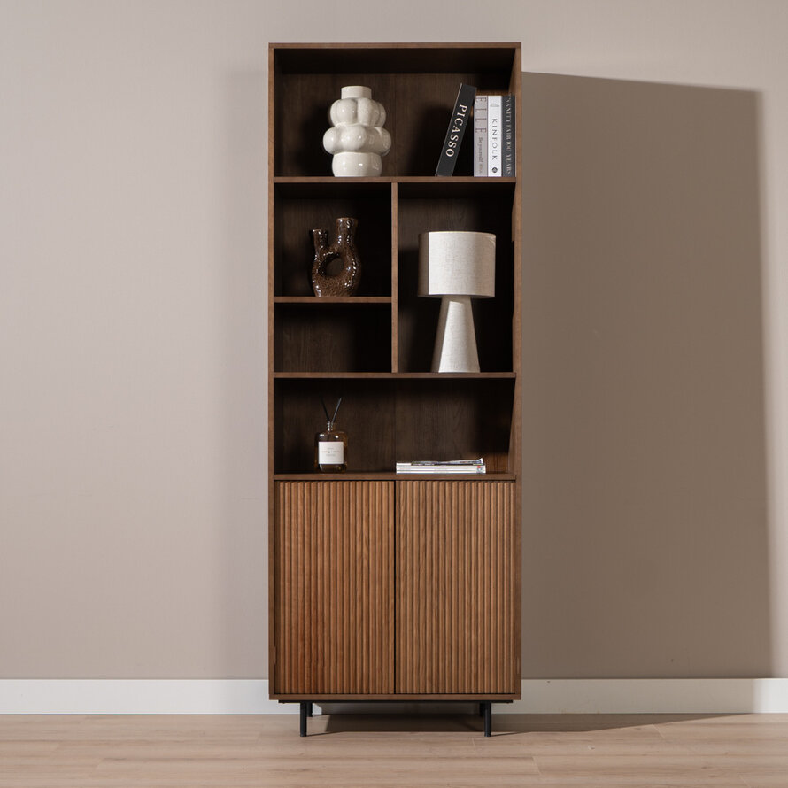 Wandkast Bradley rustiek eiken 80x220 cm