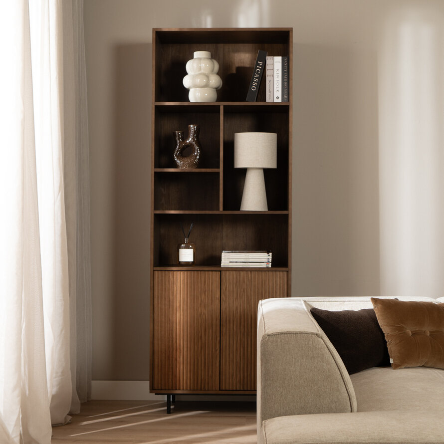 Wandkast Bradley rustiek eiken 80x220 cm
