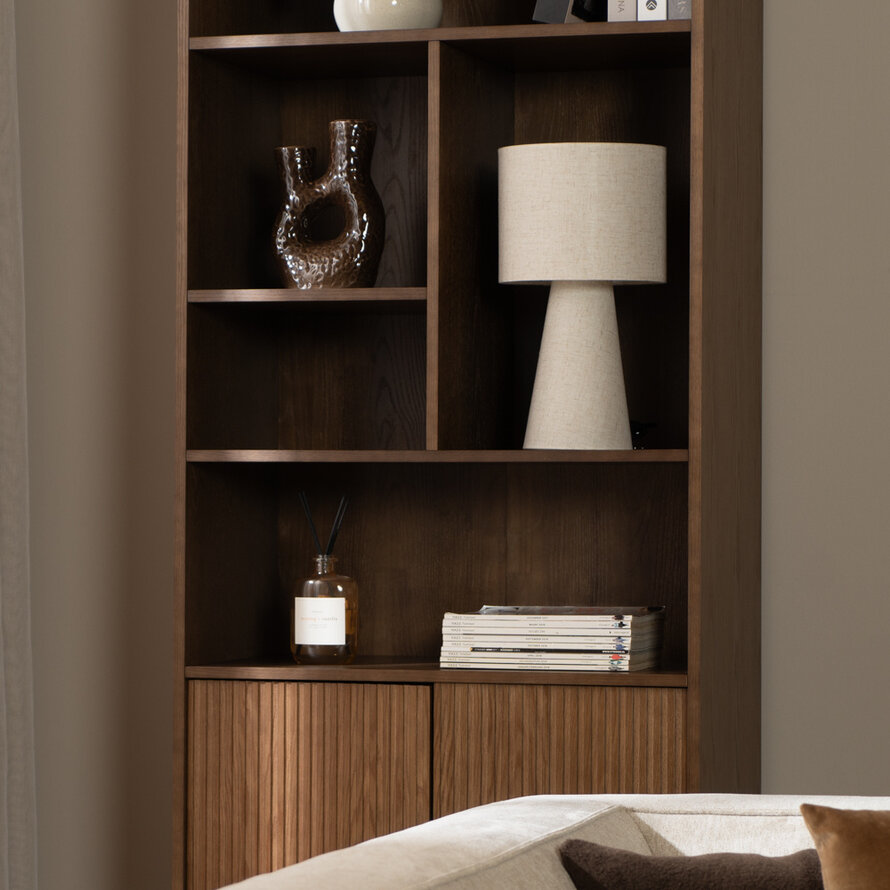 Wandkast Bradley rustiek eiken 80x220 cm