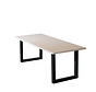 Eettafel Alec melamine beige 220 x 90 cm