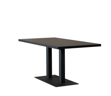 Bronx71 Eettafel Nils melamine zwart 160 x 80 cm