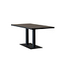Eettafel Nils melamine zwart 160 x 80 cm