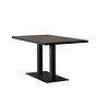 Eettafel Nils melamine zwart 140 x 80 cm
