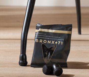 Bronx71 Vloerbeschermer set (voor 4 poten) zwart Ø14-19 mm