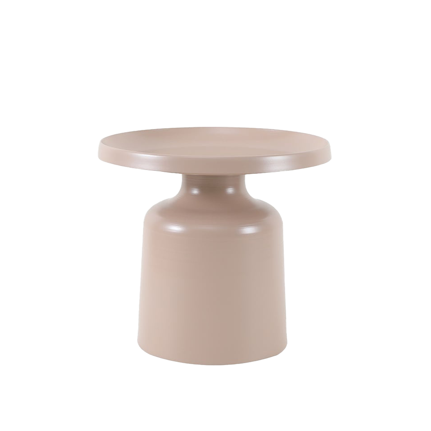 Salontafel Donna rond metaal taupe
