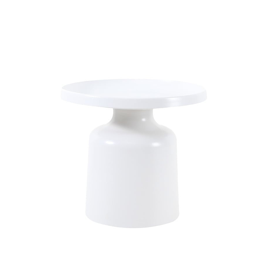 Salontafel Donna rond metaal wit