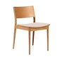 Stoel Elio naturel eiken/off white
