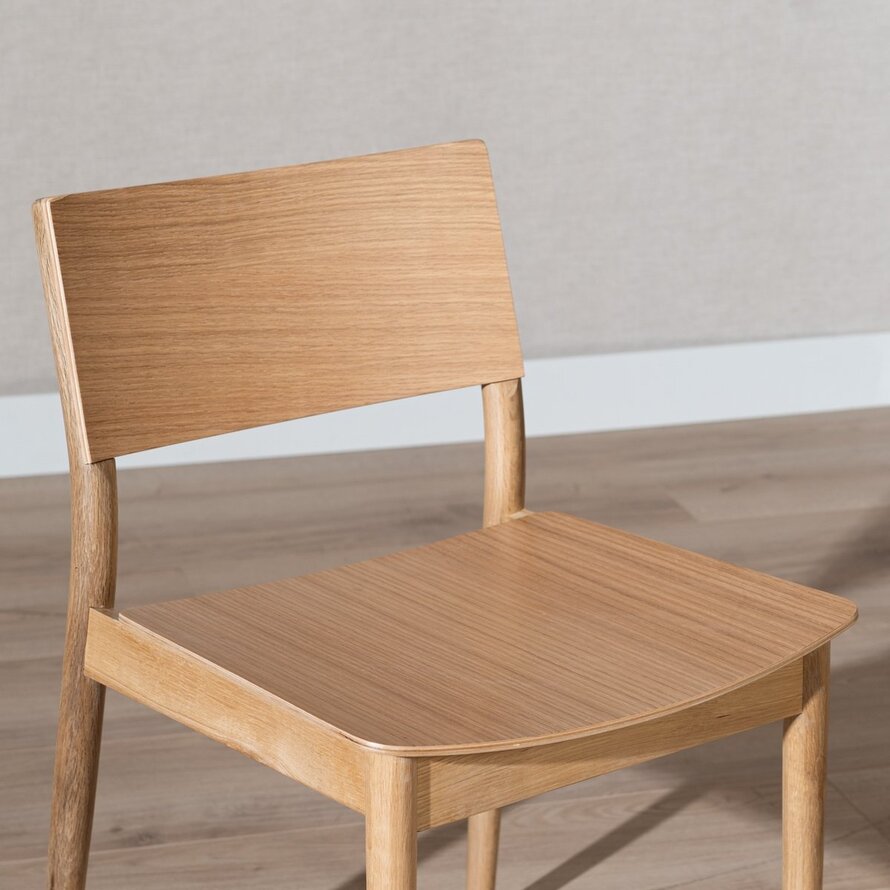 Scandinavische stoel Juno naturel eiken
