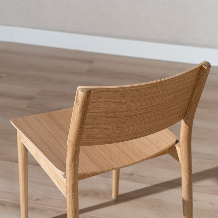 Scandinavische stoel Juno naturel eiken