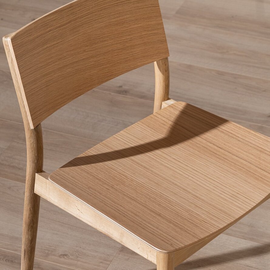 Scandinavische stoel Juno naturel eiken