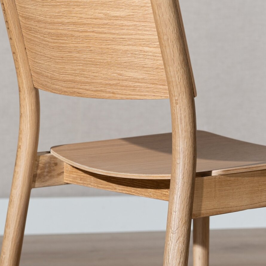 Scandinavische stoel Juno naturel eiken