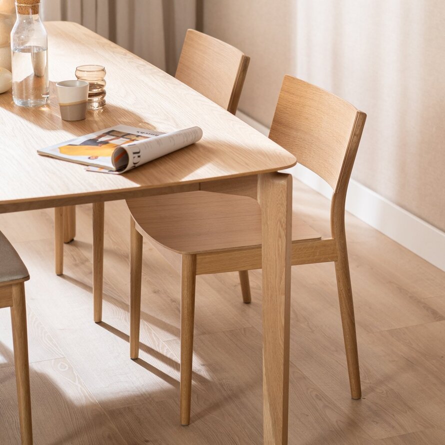 Scandinavische stoel Juno naturel eiken