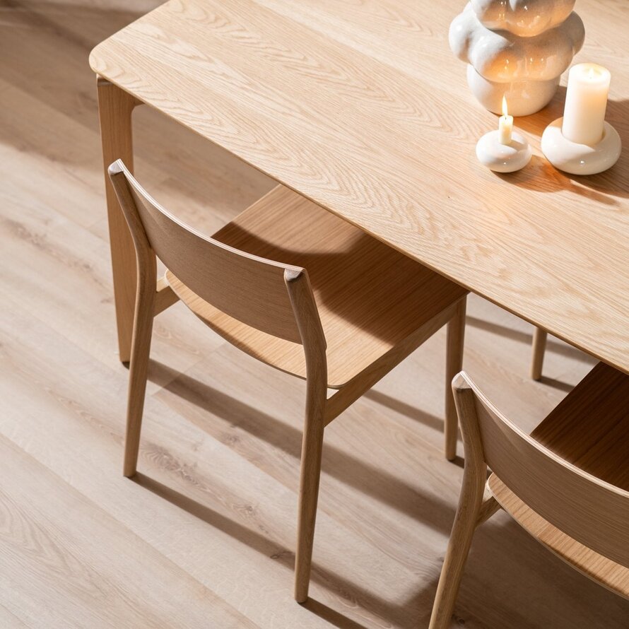 Scandinavische stoel Juno naturel eiken
