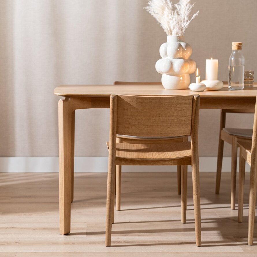 Scandinavische stoel Juno naturel eiken
