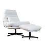 Fauteuil Cristo draaibaar linnen off white